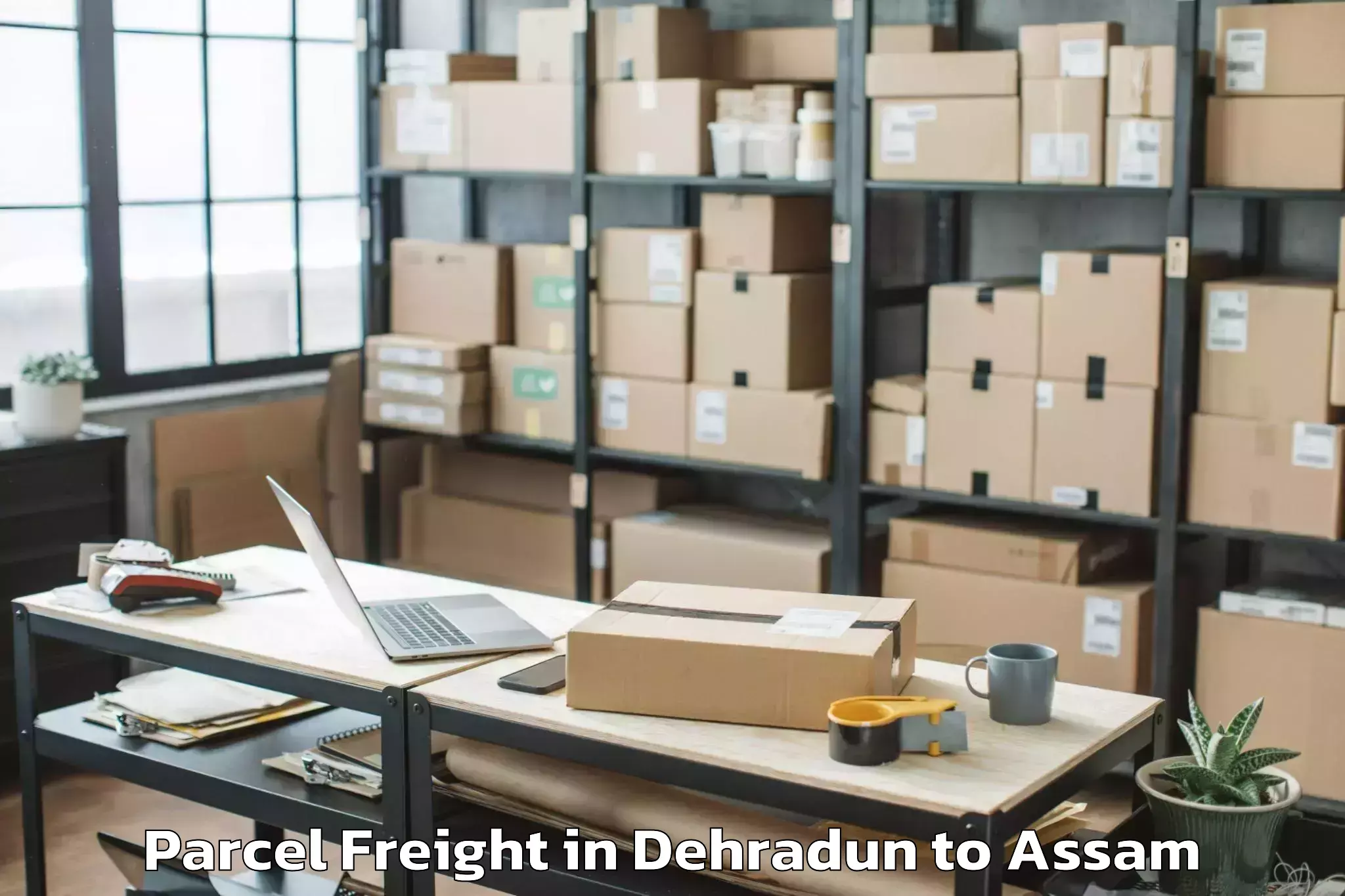 Quality Dehradun to Rupsi Airport Rup Parcel Freight